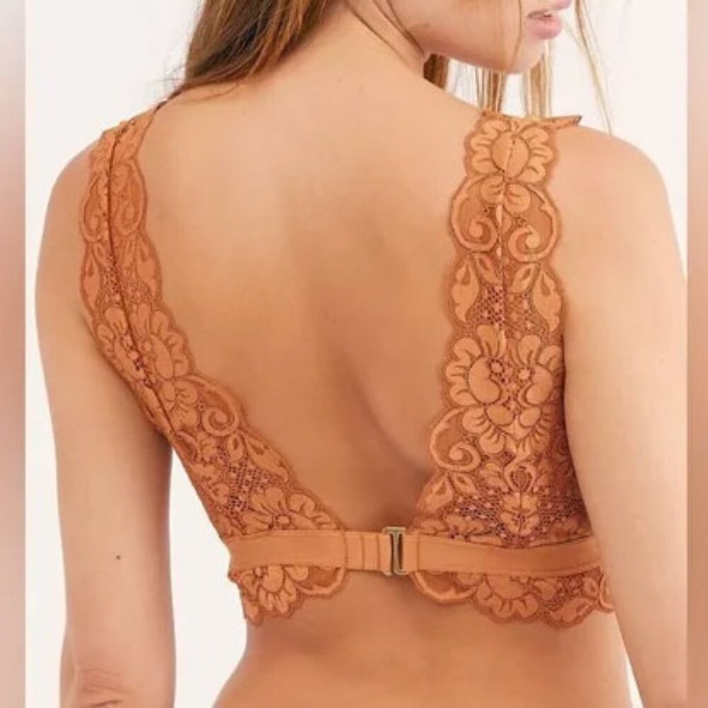 S NWT $58 We Are HAH Got Ur Back Lace Bra Brown Sugar 34B 34C Your Back - Picture 3 of 7